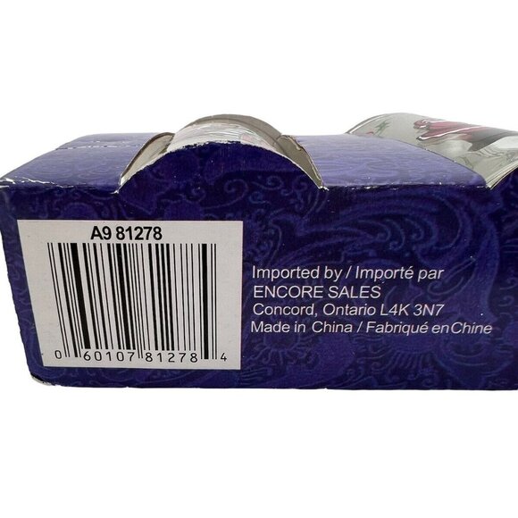 Set Of 3 Christmas Santa Drinking Glasses Holiday Pattern - Picture 6 of 6